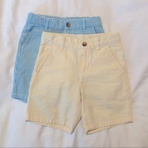 Janie and Jack boys seersucker shorts - size 6